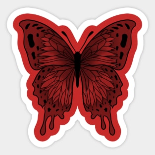 Butterfly Line Art Sticker